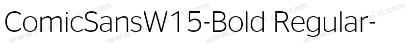 ComicSansW15-Bold Regular字体转换
